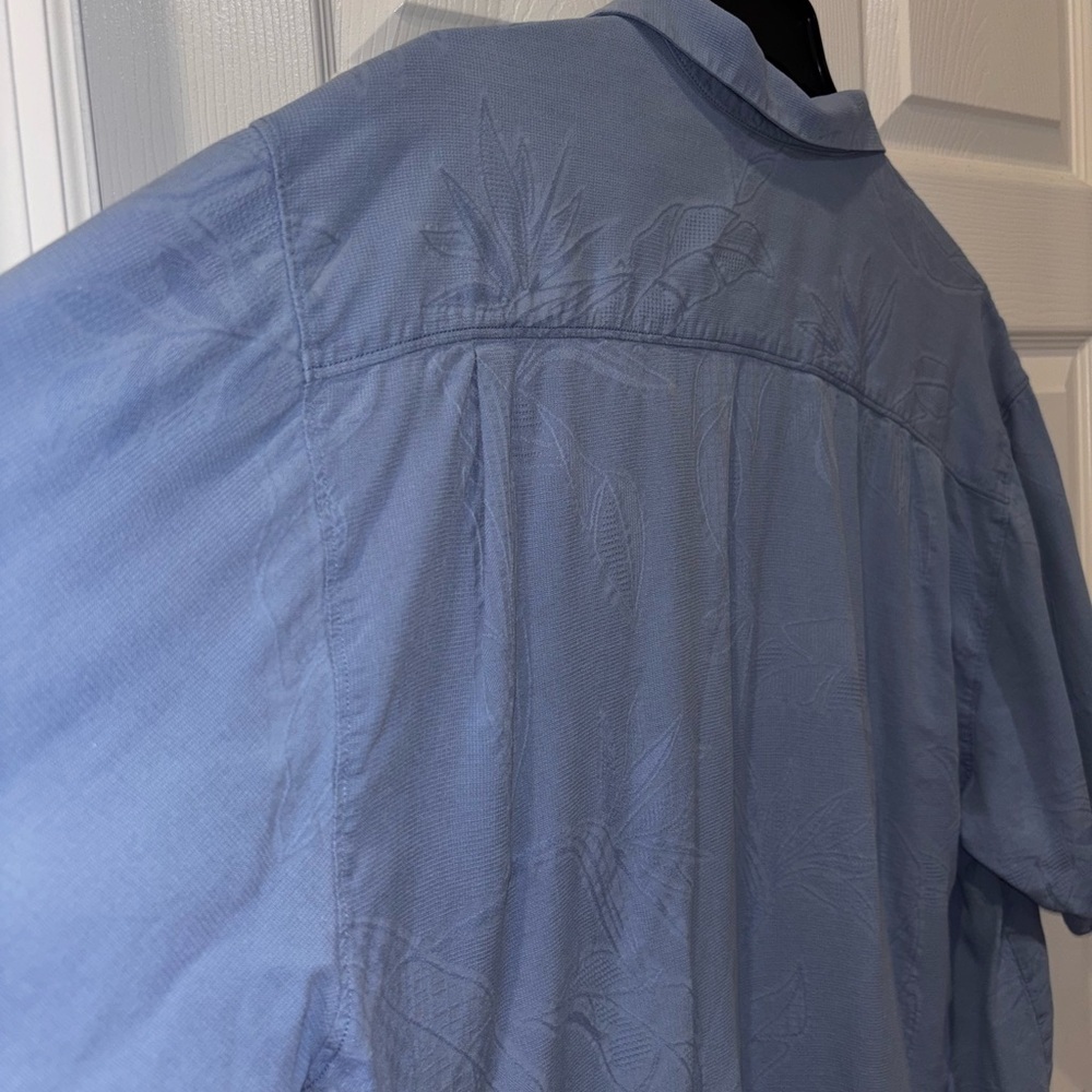 SILK 100% Tommy Bahama Short Sleeve Button Down SZ XL​ - Picture 4 of 7
